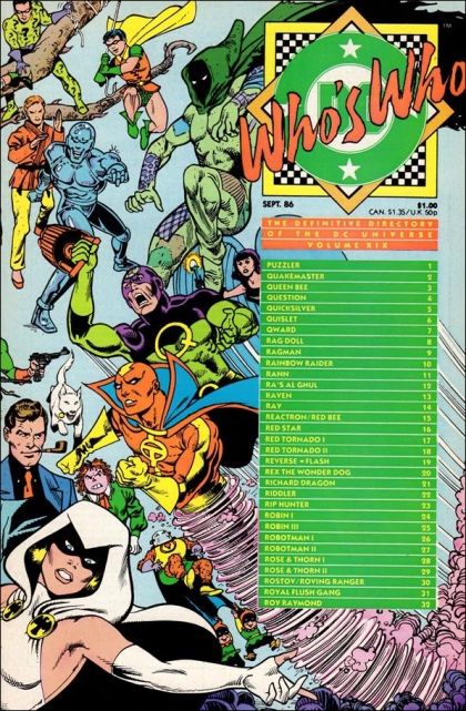 Who's Who: The Definitive Directory of the DC Universe #19A Direct Edition