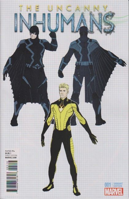 The Uncanny Inhumans #1L Steve McNiven Design Incentive Variant Cover