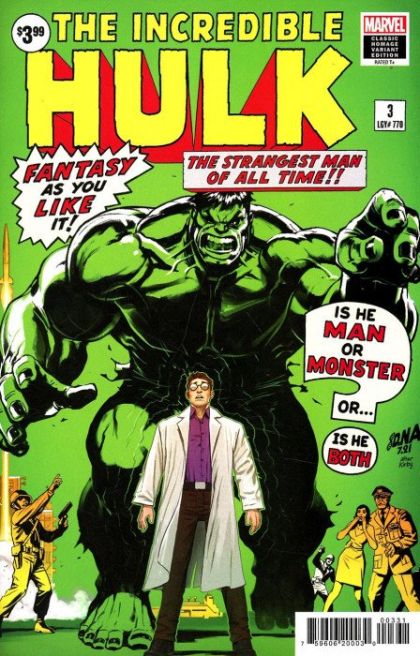 Hulk, Vol. 4 #3C David Nakayama Classic Homage Variant