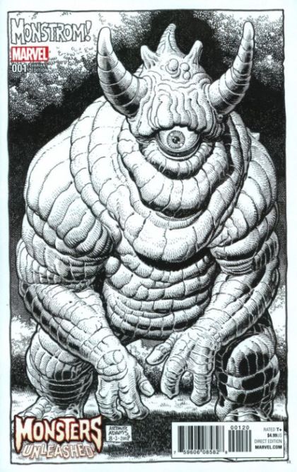 Monsters Unleashed, Vol. 2 #1K Incentive Party Sketch Variant Cover