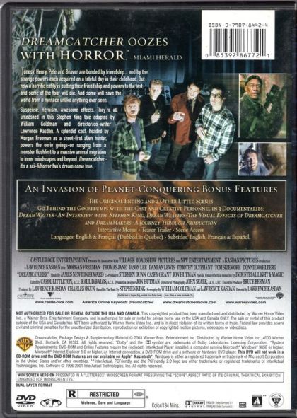 Dreamcatcher (2003) - DVD