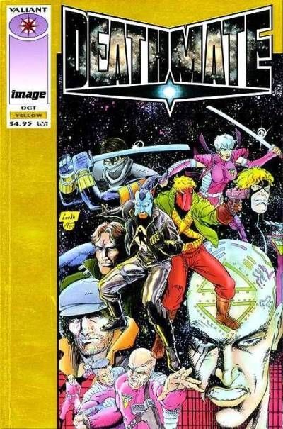 Deathmate #3A Mike Leeke Yellow Foil Cover
