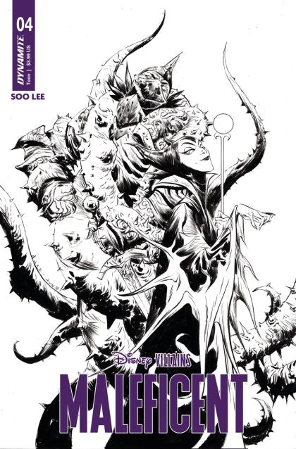 Disney Villains: Maleficent #4G Jae Lee Incentive B&W Variant (1:10)