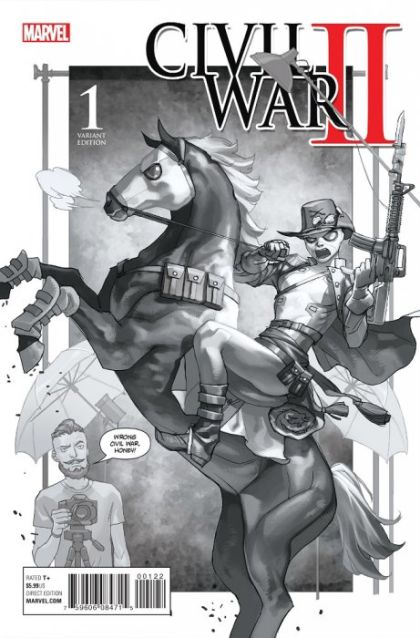 Civil War II #1O Yasmine Putri One Per Store Sketch Variant
