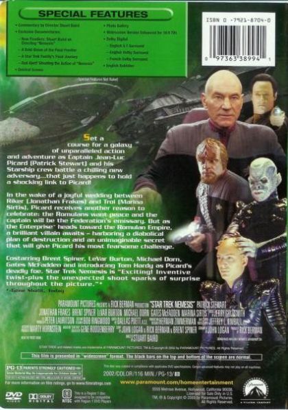 Star Trek: Nemesis (2002) - DVD