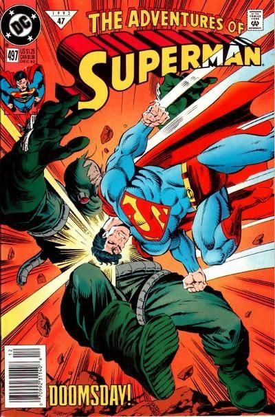The Adventures of Superman #497B Newsstand Edition