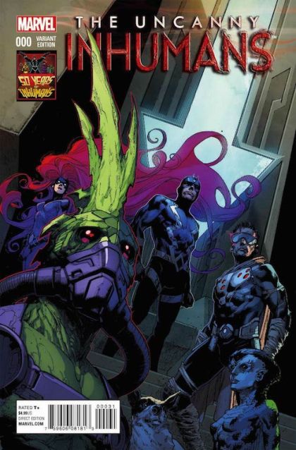 The Uncanny Inhumans #0C Jerome Opeña Incentive Inhumans 50th Anniversary Variant (1:50)