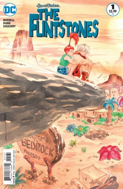 The Flintstones #1F Variant Dustin Nguyen Pebbles & Bamm-Bamm Cover