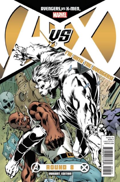 Avengers vs. X-Men #8D Alan Davis I'm with the Avengers Variant Cover