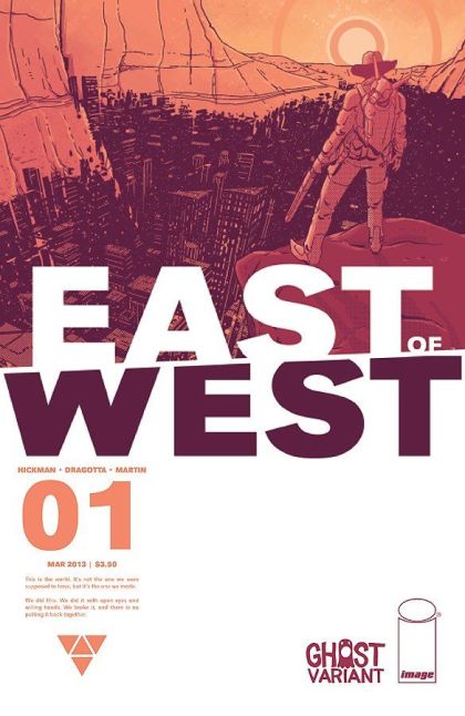 East of West #1C Ghost Variant Cover