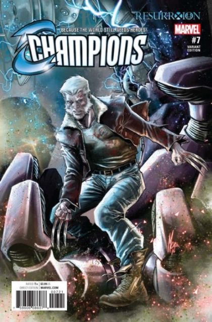 Champions, Vol. 2 (Marvel) #7B Marco Checchetto Resurrxion Variant