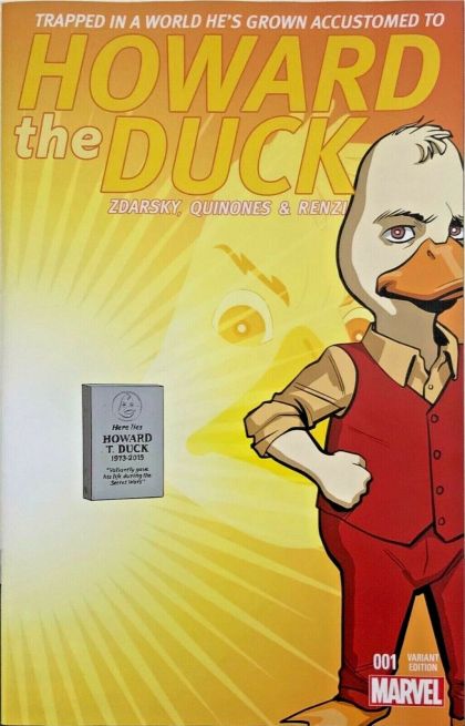 Howard the Duck, Vol. 4 #1Q Chip Zdarsky - Evolution of Howard - Tombstone Adult