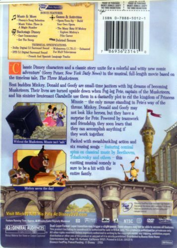 Mickey, Donald, Goofy: The Three Musketeers (2004) Special Edition - DVD