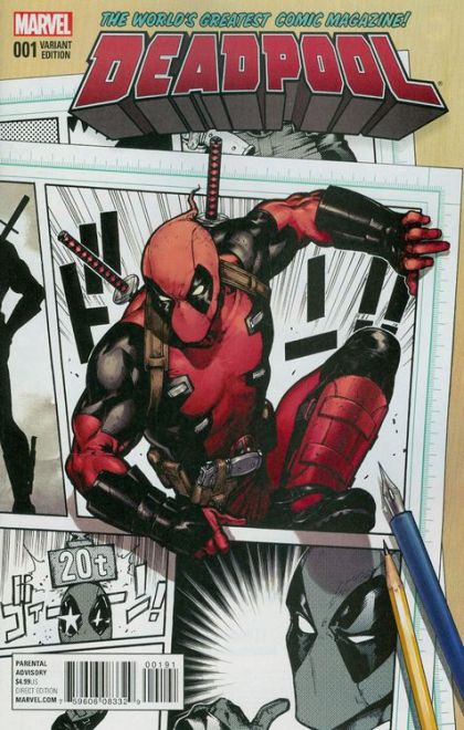 Deadpool, Vol. 5 #1H Kamome Shirahama Incentive Variant Cover
