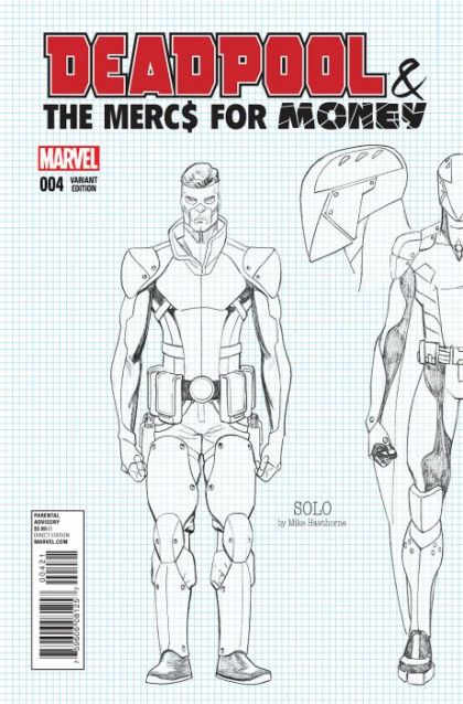 Deadpool & the Mercs For Money, Vol. 1 #4B Incentive Mike Hawthorne Design Variant Cover