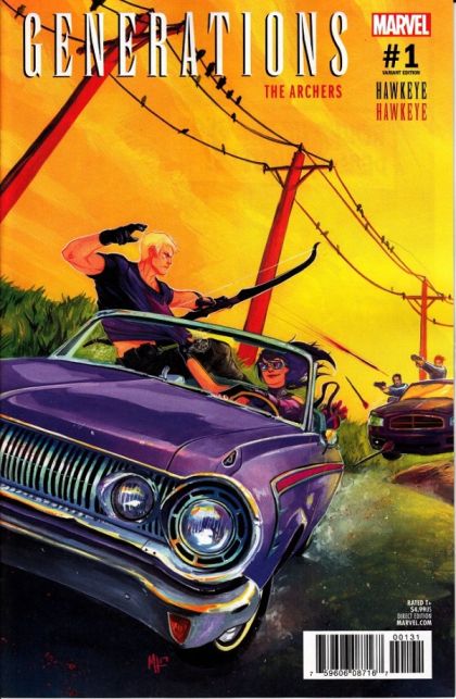 Generations: Hawkeye & Hawkeye #1C Incentive Meghan Hetrick Variant Cover