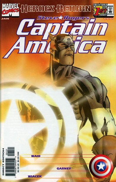 Captain America, Vol. 3 #1C Sunburst Variant Cover