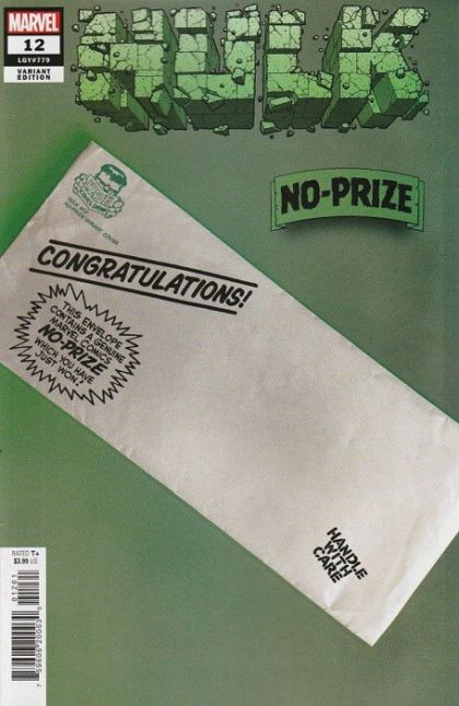 Hulk, Vol. 4 #12F No-Prize Variant