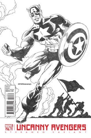 Uncanny Avengers, Vol. 3 #11C Jim Steranko Captain America Variant Cover
