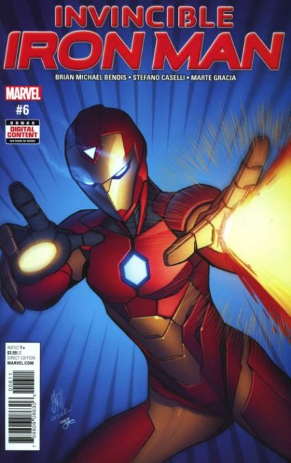Invincible Iron Man, Vol. 3 #6A Regular Stefano Caselli Cover