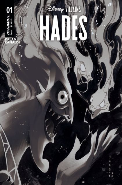 Disney Villains: Hades #1H Karen S. Darboe Incentive B&W Variant
