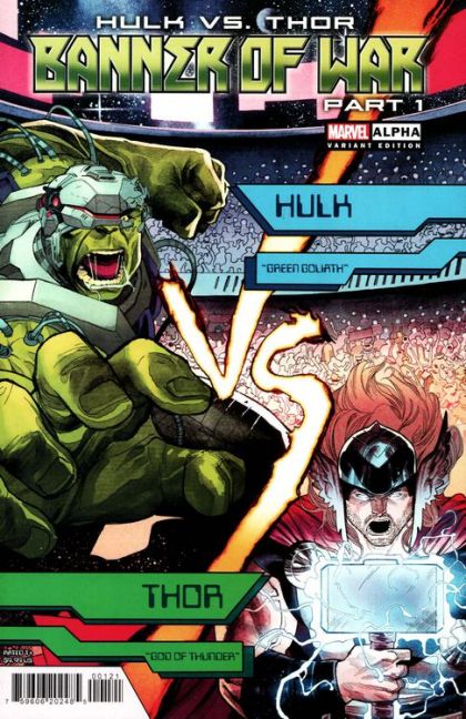 Hulk vs. Thor: Banner of War Alpha #1B Incentive Martin Coccolo Variant Cover