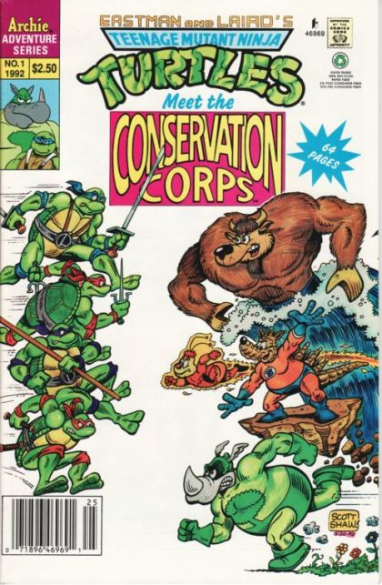Teenage Mutant Ninja Turtles Meet The Conservation Corps Special #1B Newsstand Edition