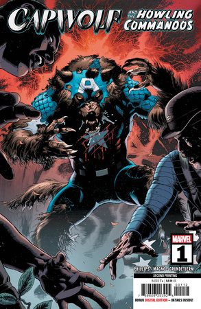 Capwolf and The Howling Commandos #1E 2nd Printing Carlos Magno Variant