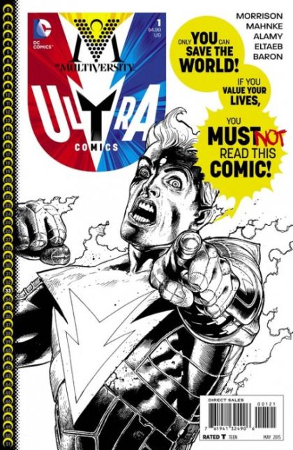 The Multiversity: Ultra Comics #1B Doug Mahnke Black and White Cover