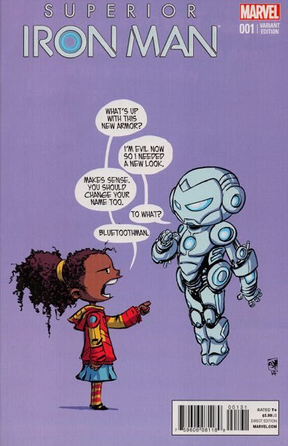 Superior Iron Man #1C Skottie Young Baby Variant Cover