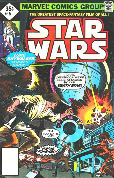 Star Wars, Vol. 1 (Marvel) #5D Whitman Reprint on Cover - 35 Cent
