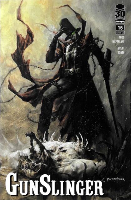 Gunslinger Spawn #15A Regular Puppeteer Lee Color Cover