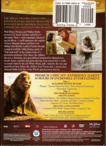 The Chronicles of Narnia: The Lion, the Witch and the Wardrobe (2005) Special Two-Disc Collector's Edition - DVD