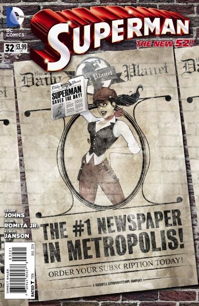 Superman, Vol. 3 #32B Bombshell Variant Cover