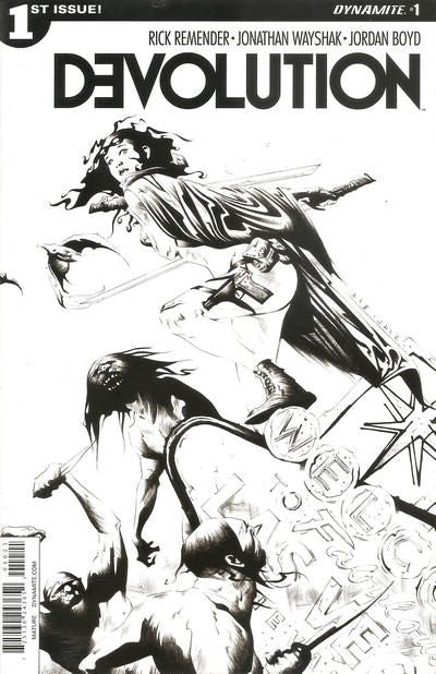 Devolution #1B Incentive Jae Lee Black & White Cover