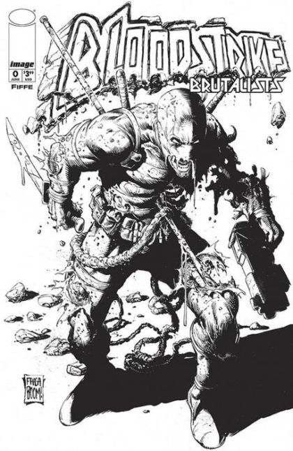 Bloodstrike, Vol. 3 #0D Variant Dan Fraga Black & White Cover