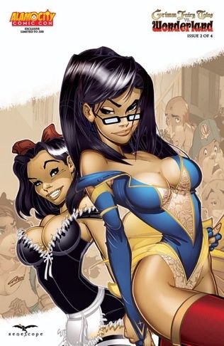 Grimm Fairy Tales Vs. Wonderland #2D Paul Green Alamo City Comic Con Exclusive Variant (Ltd. 350)