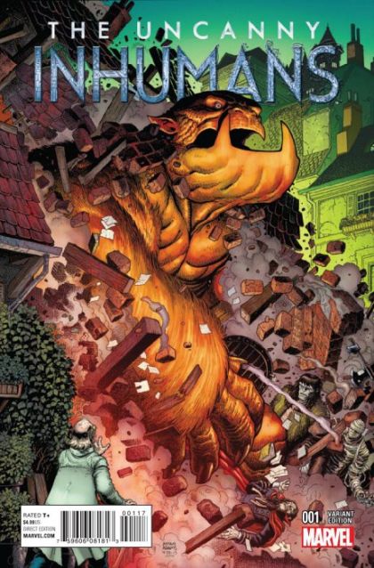 The Uncanny Inhumans #1K Kirby Monster Variant Cover