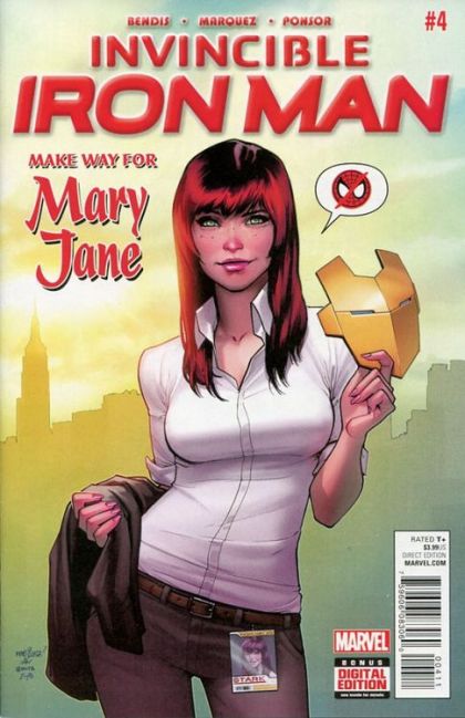 Invincible Iron Man, Vol. 2 #4A David Marquez Regular Cover
