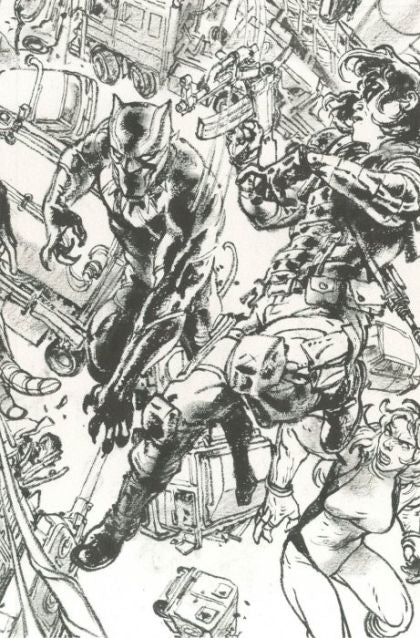 Civil War II #7B Variant Kim Jung Gi Black & White Virgin Connecting H Cover