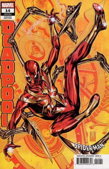 Deadpool, Vol. 6 #14B Variant Mark Brooks Spider-Man Fantastic Four Suit Cover