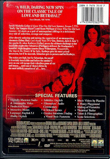 Cruel Intentions (1999) Collector's Edition - DVD