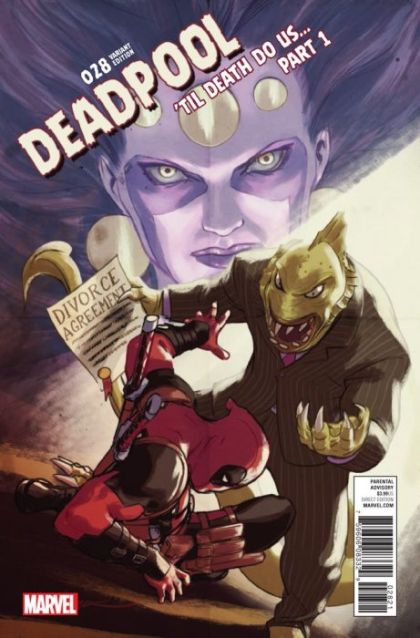 Deadpool, Vol. 5 #28B Variant David Lopez Poster Cover