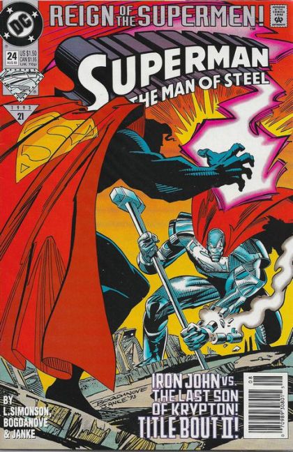 Superman: The Man of Steel #24B Newsstand Edition