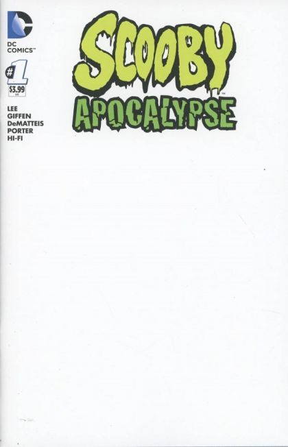Scooby Apocalypse #1C Blank Variant Cover