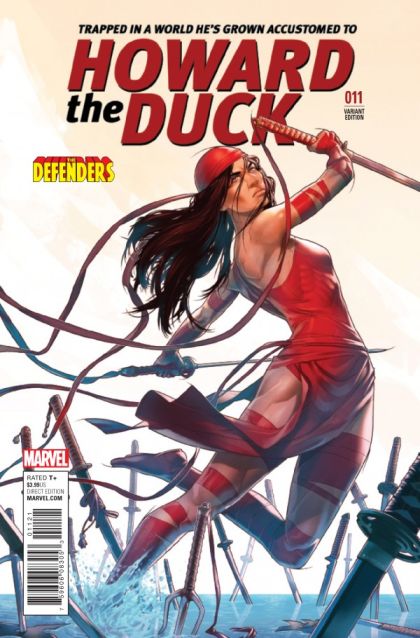 Howard the Duck, Vol. 5 #11B Variant Jamal Campbell Defenders Cover