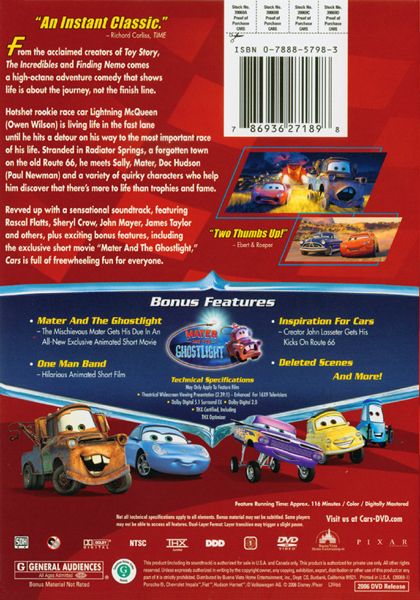 Cars (2006) - DVD