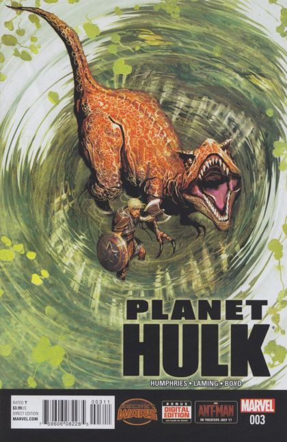 Planet Hulk #3A Michael Del Mundo Cover