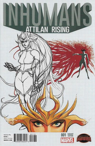 Inhumans: Attilan Rising #1C Dave Johnson design variant