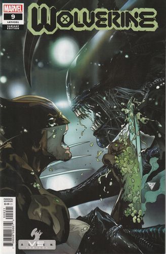 Wolverine, Vol. 7 #9B R.B. Silva Marvel Vs. Alien Variant